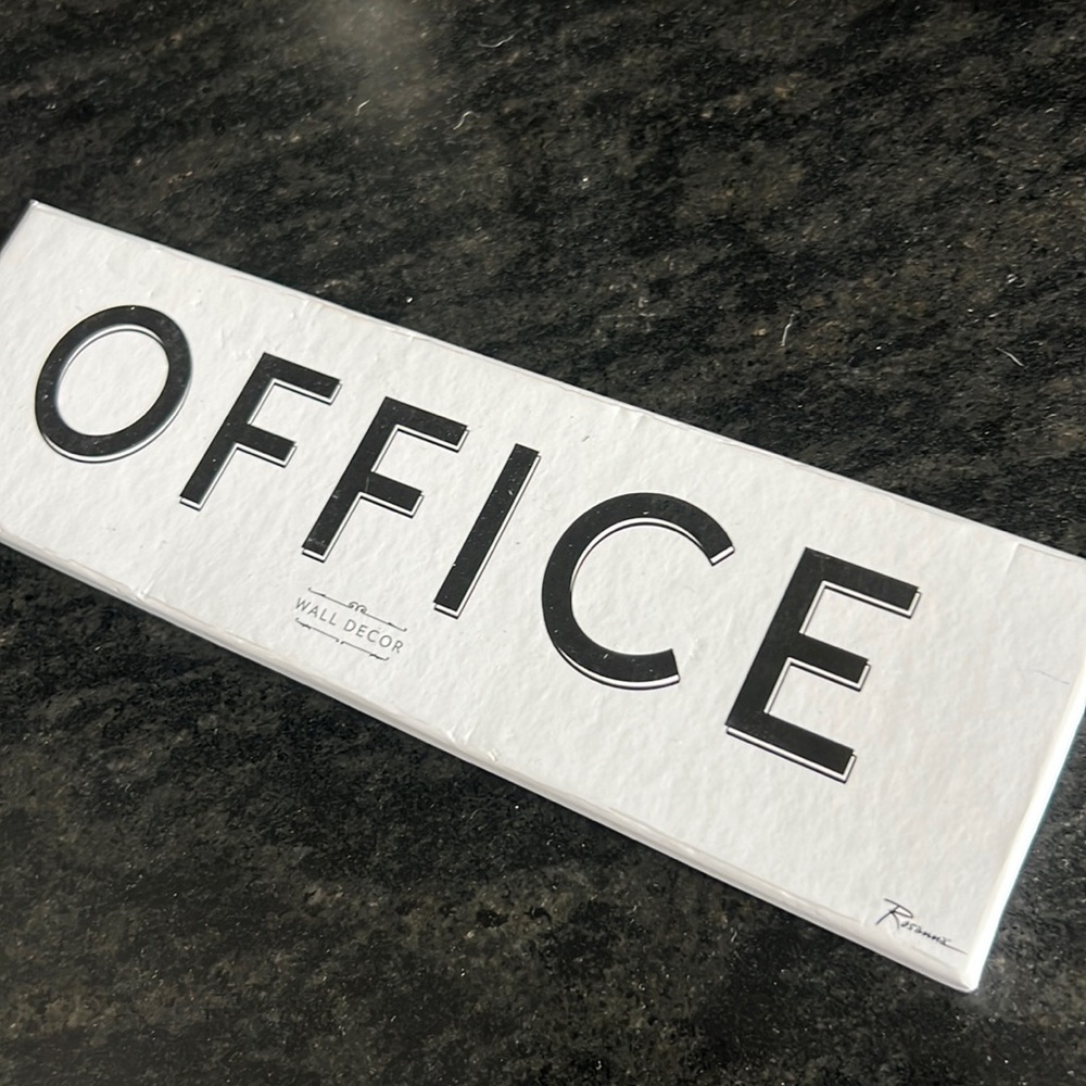 Rosanna Office Plaque